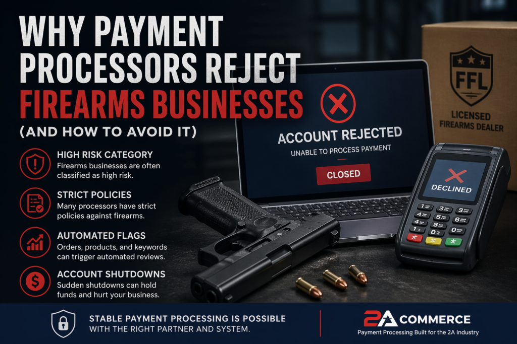 payment processors reject firearms businesses