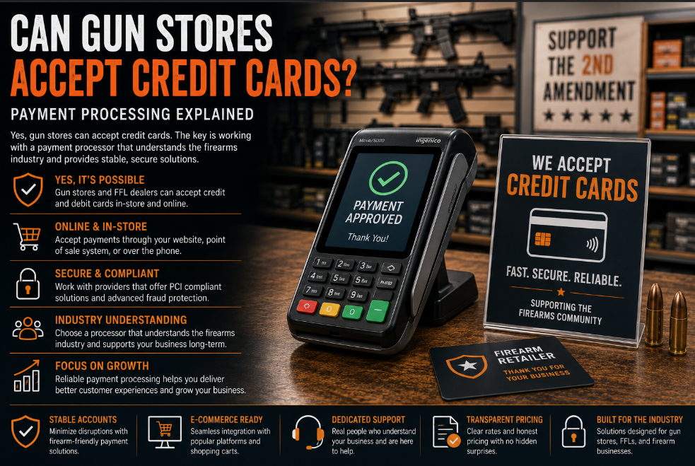 Can Gun Stores Accept Credit Cards