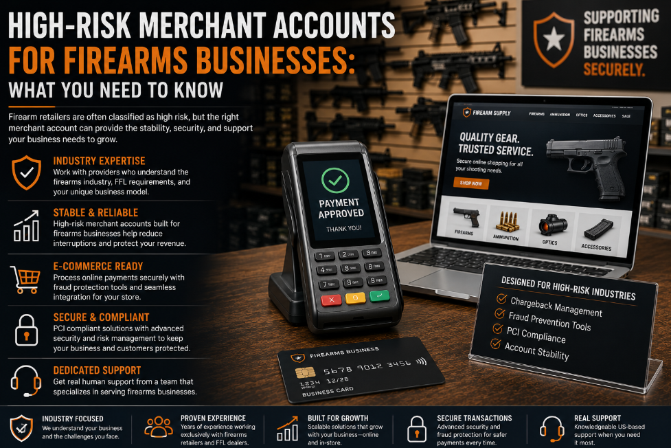 high-risk merchant accounts for firearms businesses