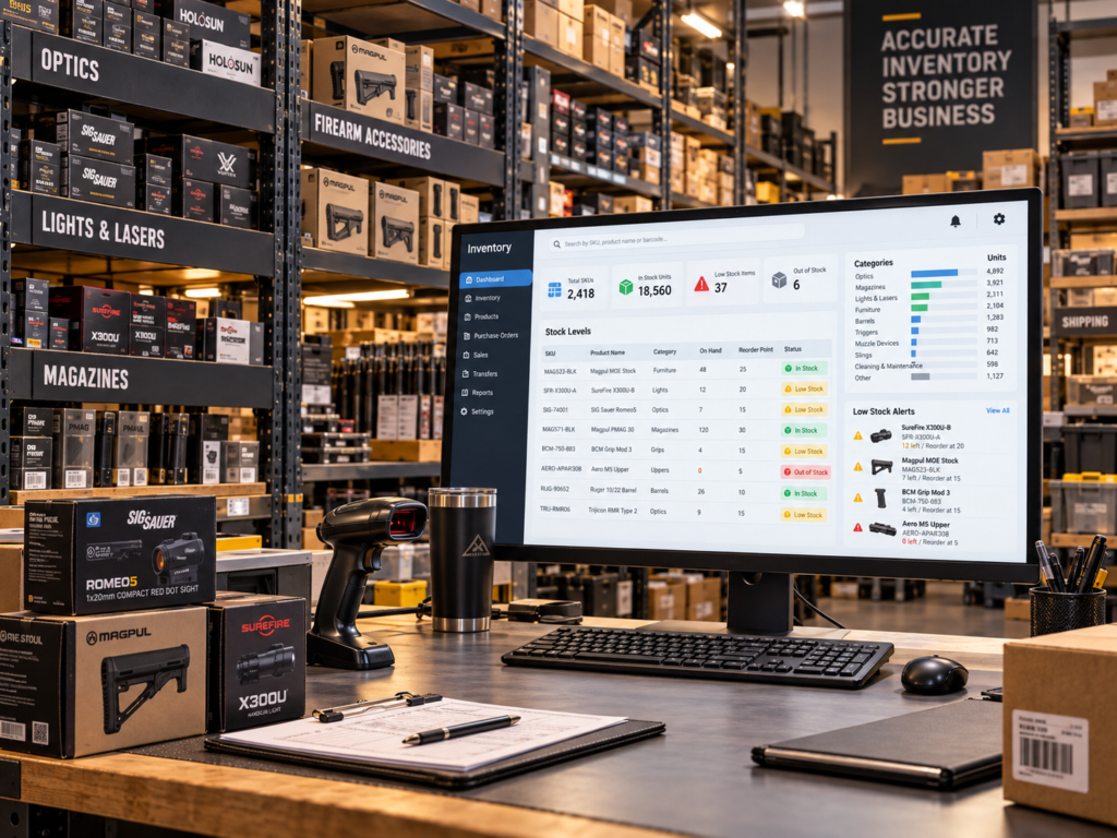 Gun inventory software